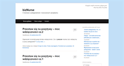Desktop Screenshot of biznurse.pl
