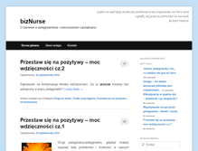 Tablet Screenshot of biznurse.pl